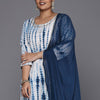Indyancart VA Women'sPlus Size Dyed Regular Pure Cotton Kurta with Palazzos & Dupatta