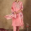 Dhiyona IE Women Floral Embroidered Thread Work Pure Cotton Kurta with Trousers & Dupatta