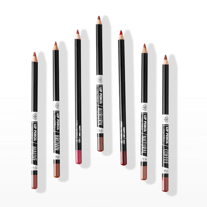 PAC Lip Pencil - Creamy Non Drying Longwear Formula, Intense Pigment, Matte Finish - Brown