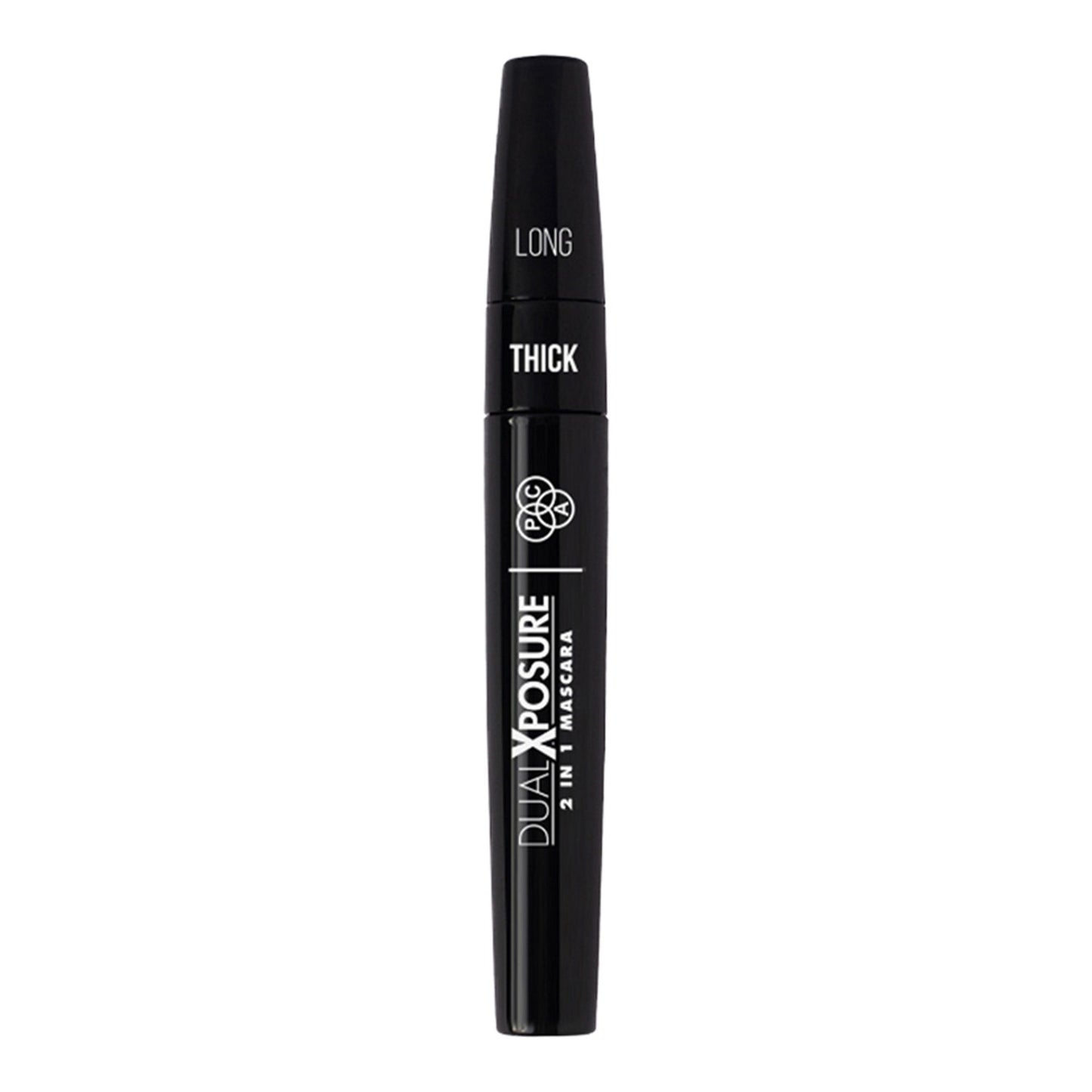 PAC Dual Xposure Mascara - 2-in-1 Volumizing & Lengthening Mascara, Longlasting Clump Free