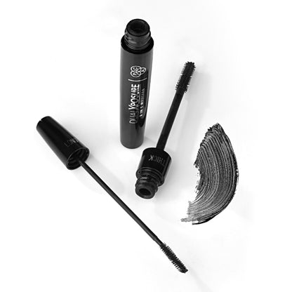 PAC Dual Xposure Mascara - 2-in-1 Volumizing & Lengthening Mascara, Longlasting Clump Free