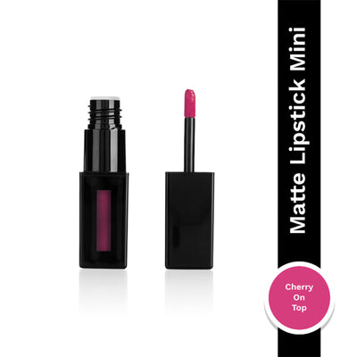 PAC Matte Addict Mini - Non Drying Intensely Pigmented, Comfortable Matte, 12H Wear - Cherry On Top