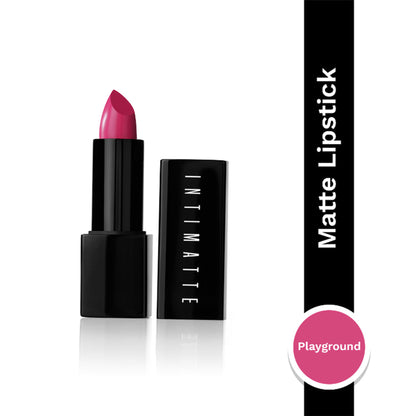PAC Intimatte Lipstick - Richly Pigmented, One Swipe Payoff, Velvetty Finish - Playground
