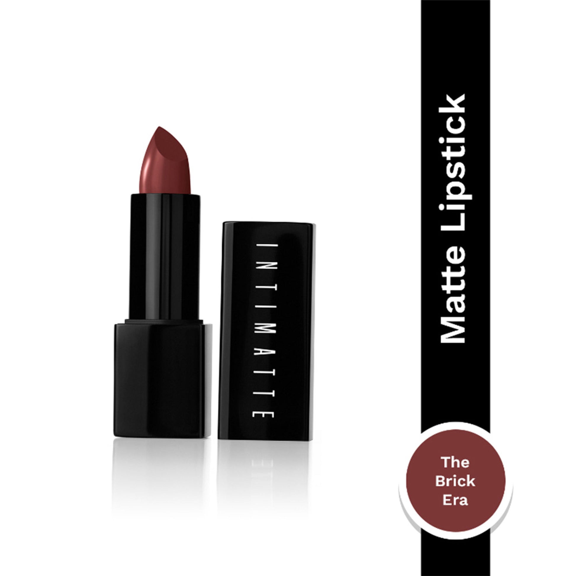 PAC Intimatte Lipstick - Richly Pigmented, One Swipe Payoff, Velvetty Finish - The Brick Era