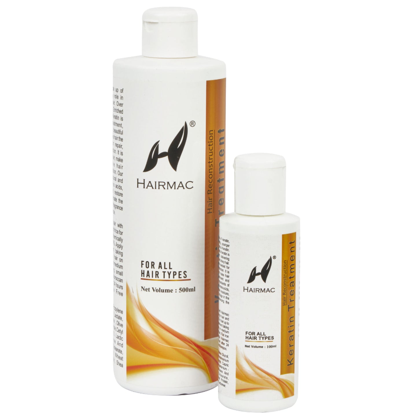 Hairmac Professional Keratin Treatment for all Hair types. 80% straight hair