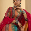 Dhiyona IE Women Ethnic Motifs Embroidered Thread Work Kurta with Palazzos & With Dupatta