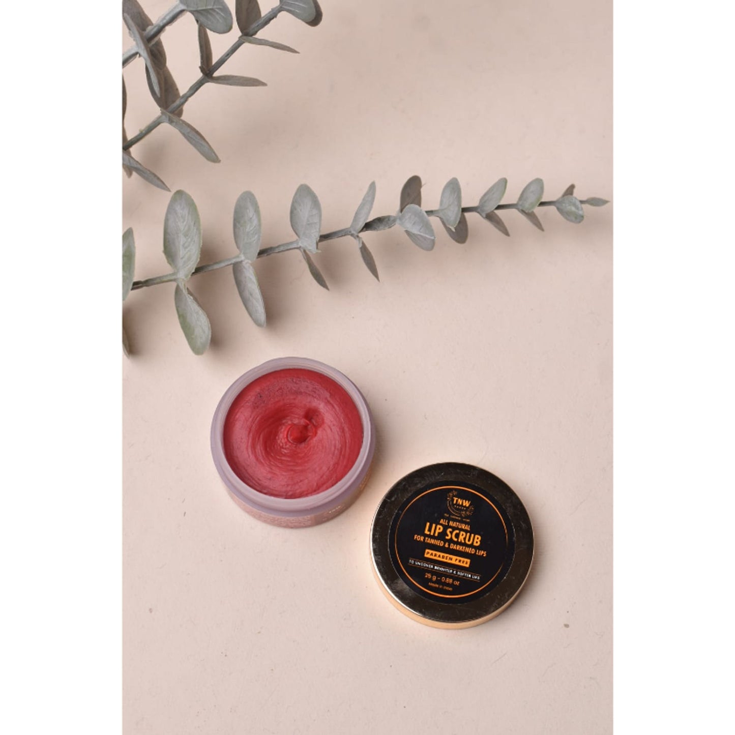 TNW The Natural Wash Lip Lightening Exfoliating Lip Scrub Balm for Tanned Darkened Lips
