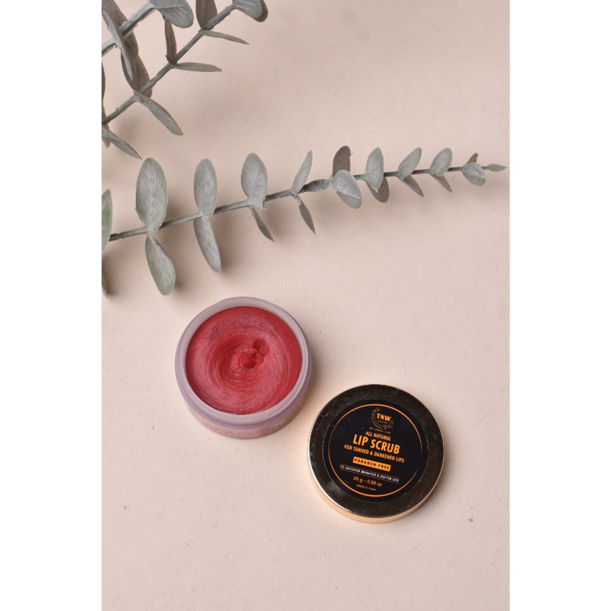 TNW The Natural Wash Lip Lightening Exfoliating Lip Scrub Balm for Tanned Darkened Lips