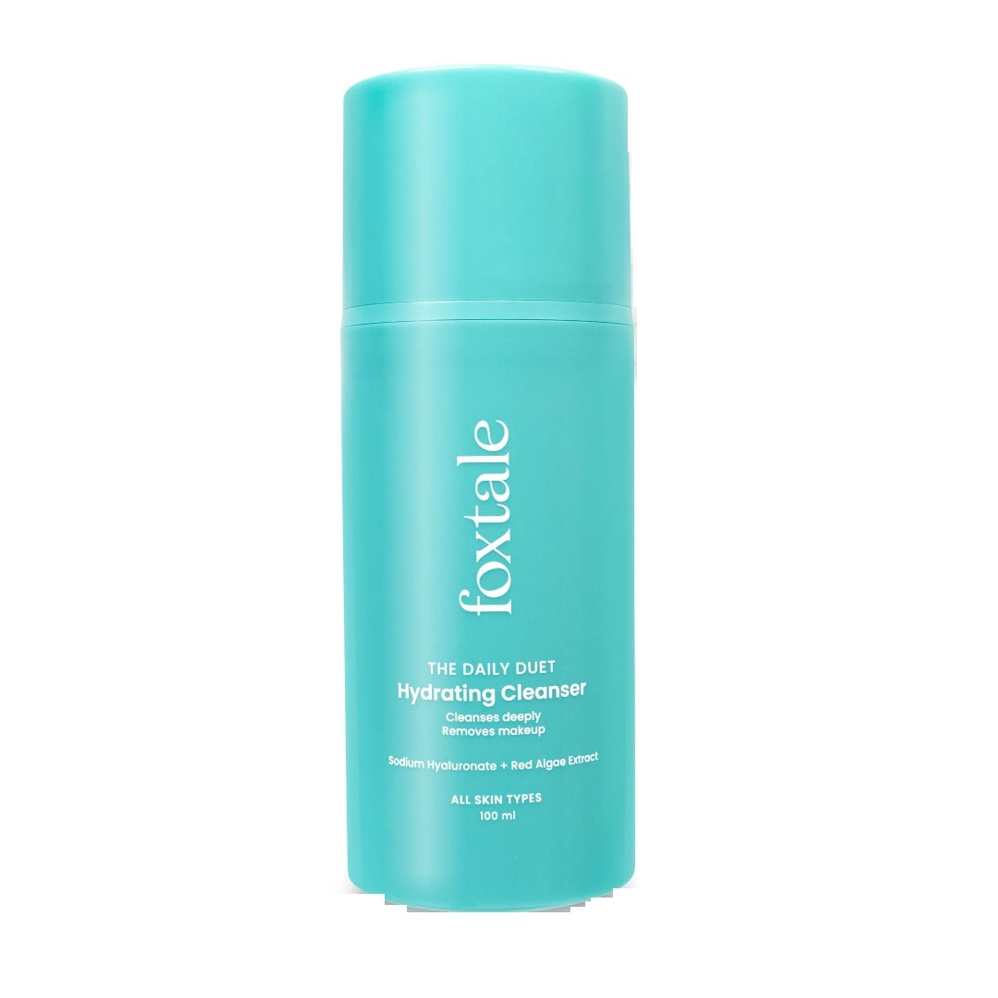 Foxtale Hydrating Cleanser & Makeup Remover with Hyaluronic Acid for Dryness & Deep Hydration
