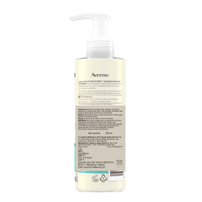 Aveeno Calm + Restore Non Foaming Moisturising Oat Face Wash Dry Sensitive Skin Dermat Recommended