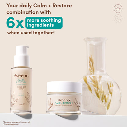 Aveeno Calm + Restore Hydrating Oat Face Serum Normal Dry Sensitive Skin Dermat Recommended