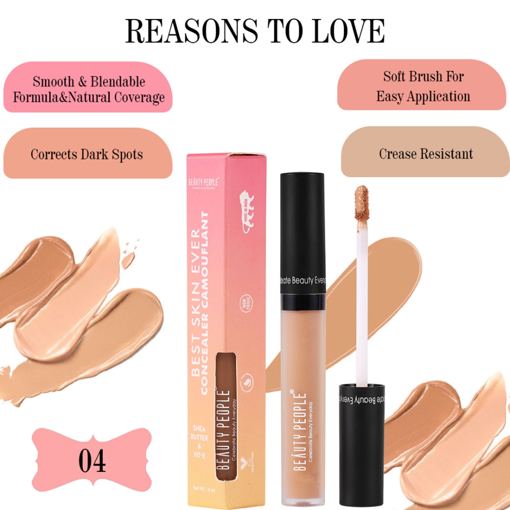 Beauty People Best Skin Ever Concealer - 04 Hazelnut Cocoa