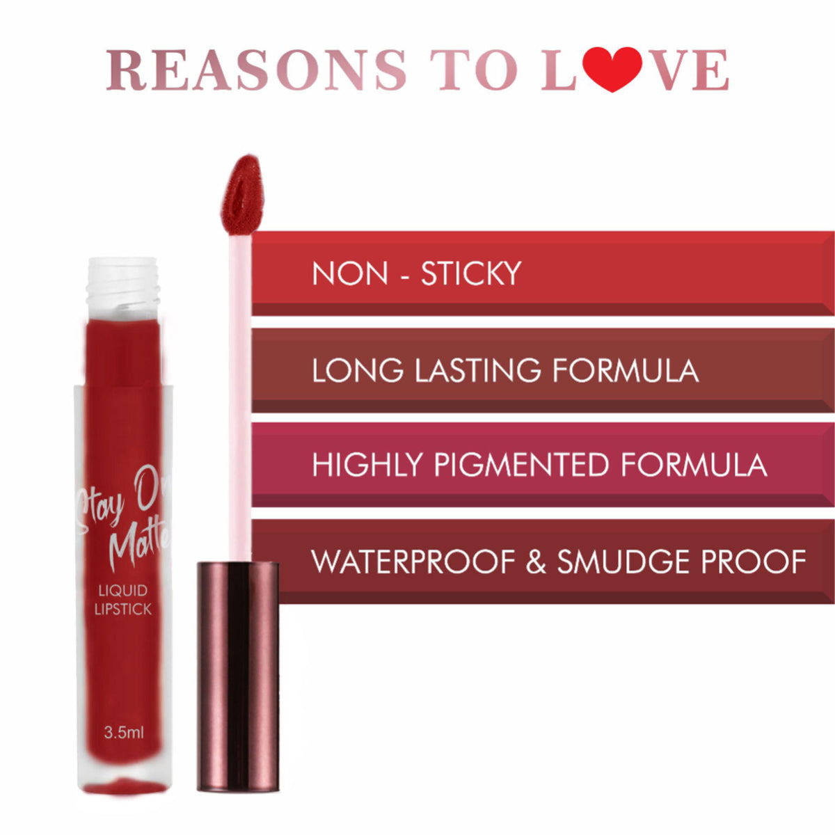 Beauty People Stay On Matte Liquid Lip Color With SPF 15 - 03 Free Spirit