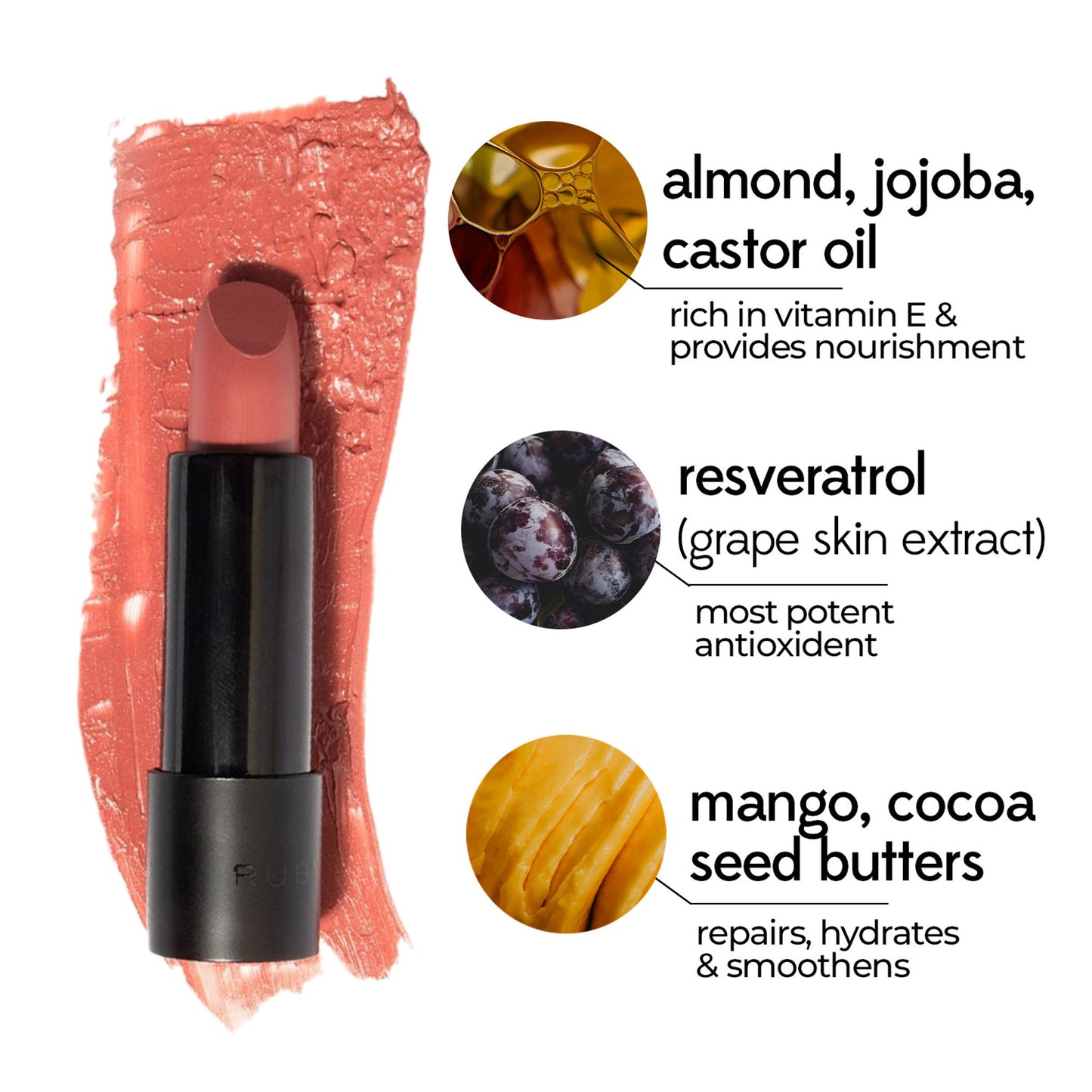 Ruby's Organics Lipstick - Nuddy