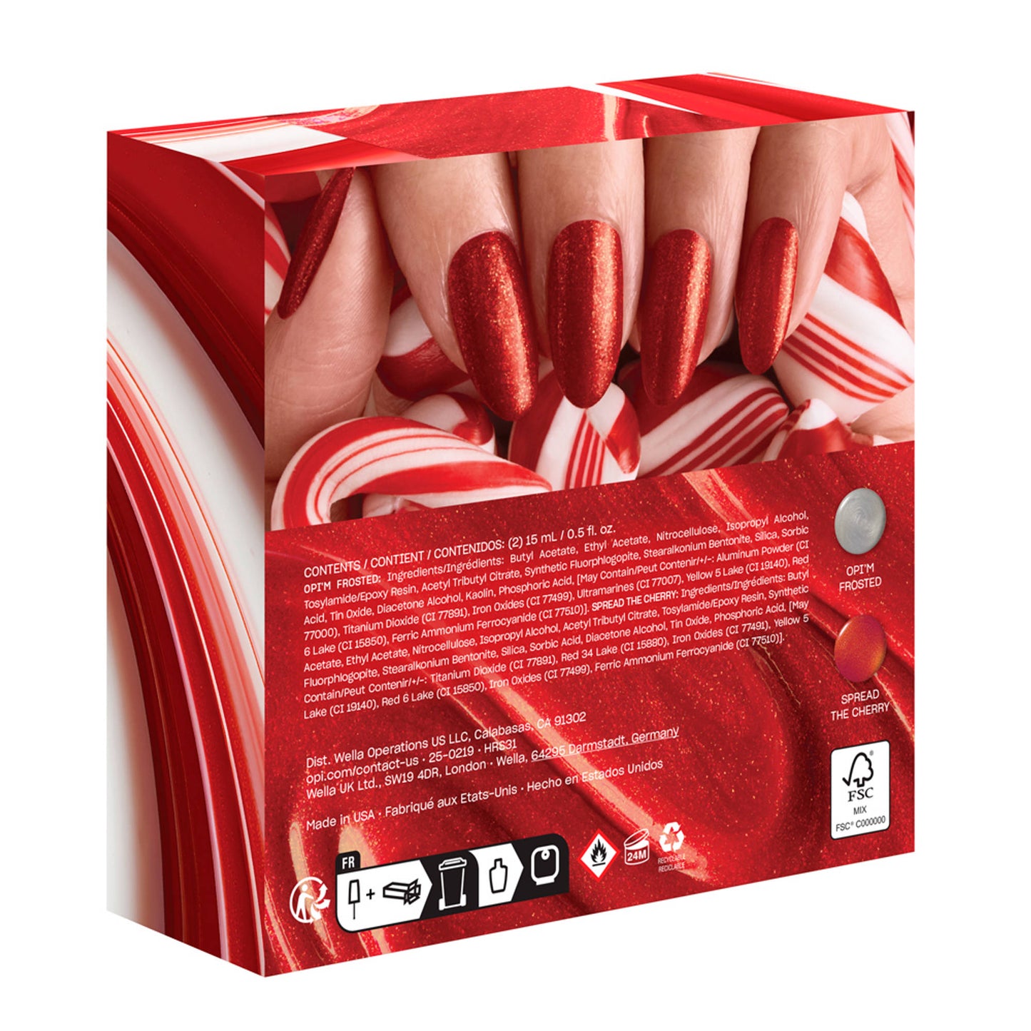 O.P.I Nail Lacquer Duo Holiday '25 Nail Polish Set