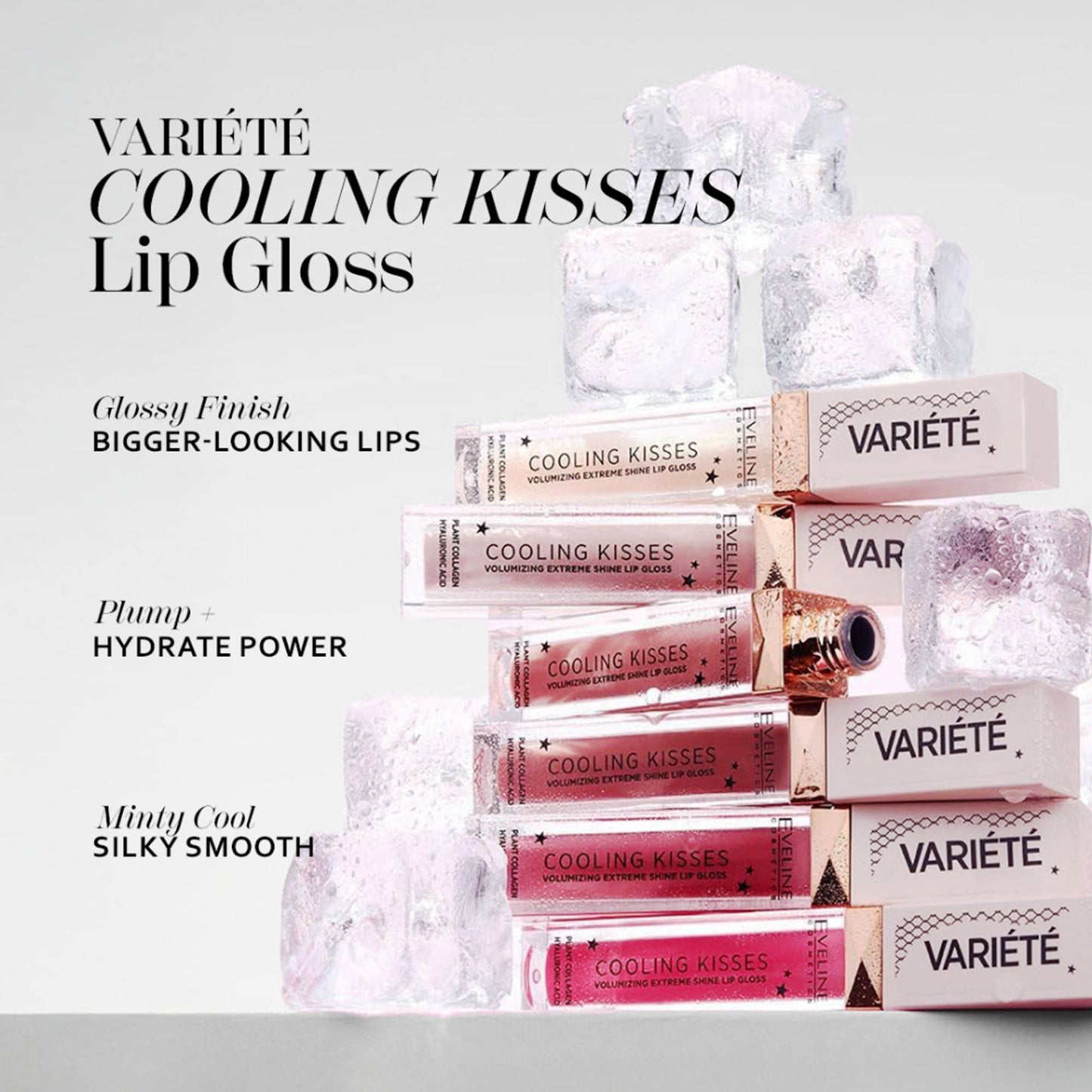 Eveline Cosmetics Variete Cooling Kisses Lip Gloss - 05 New Romance