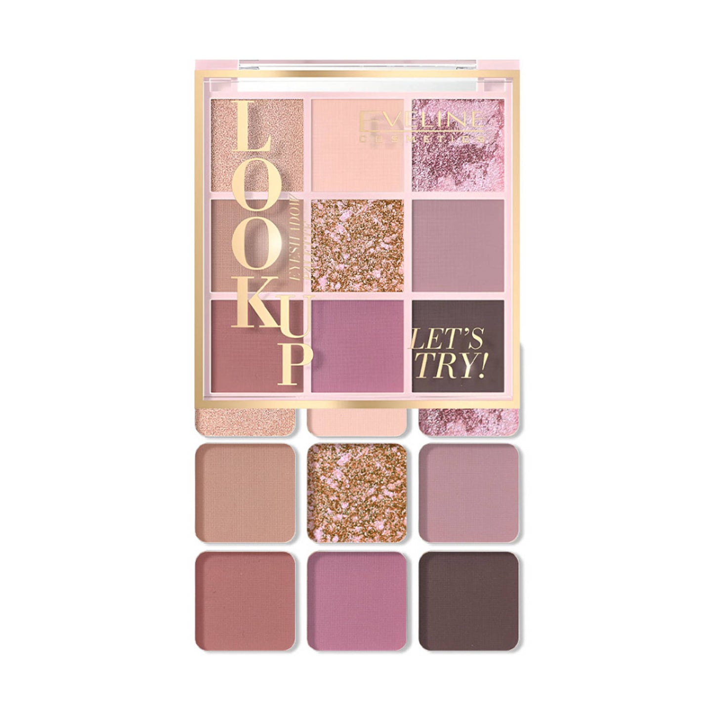 Eveline Cosmetics Look Up 9 Colors Eyeshadow Palette - Lets Try