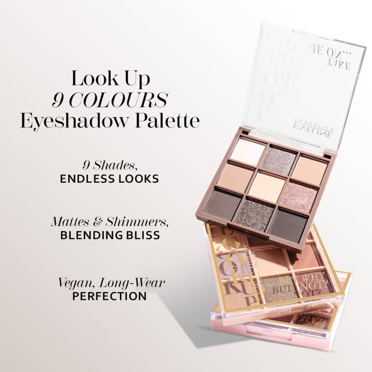 Eveline Cosmetics Look Up 9 Colors Eyeshadow Palette - Lets Try