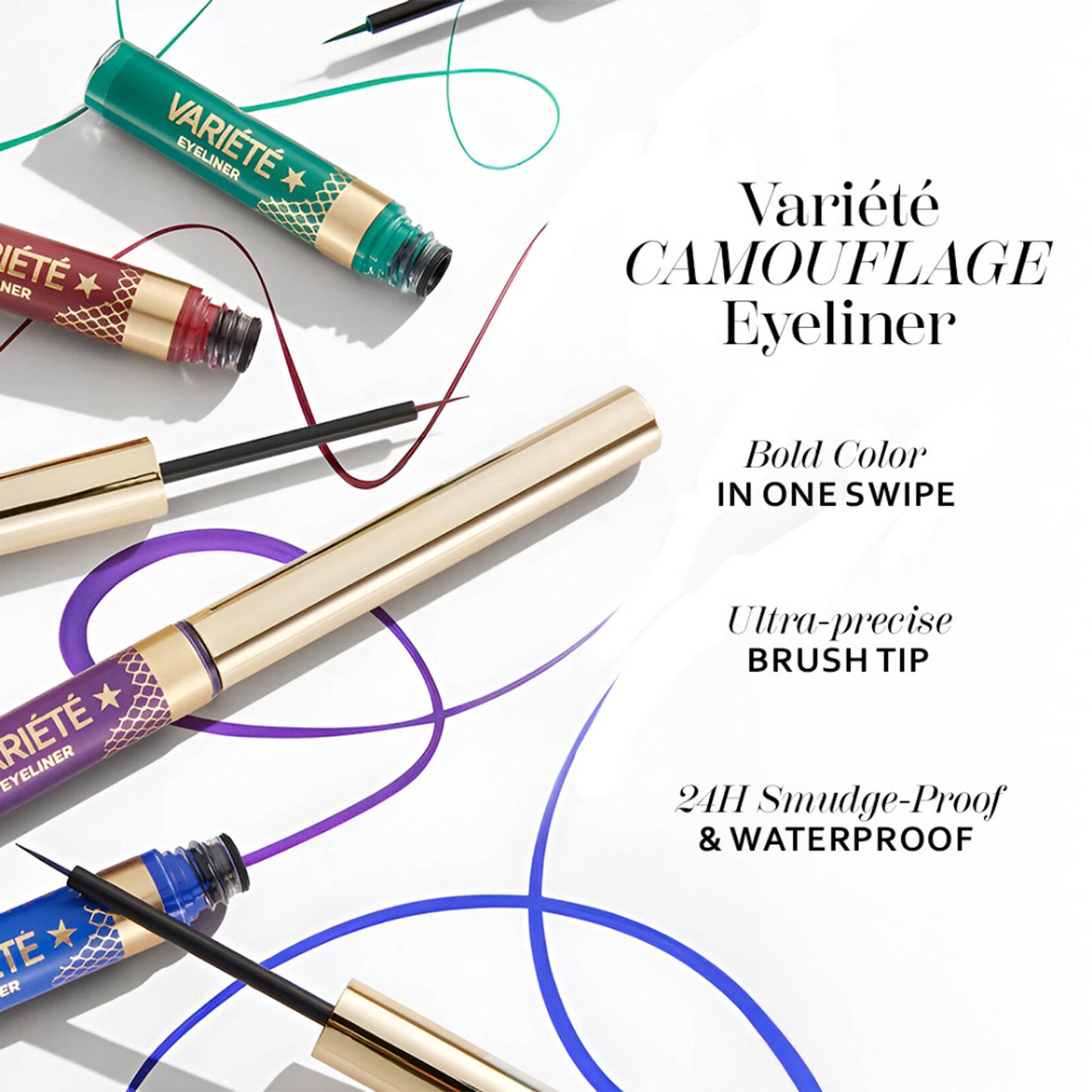Eveline Cosmetics Variete Camouflage Eyeliner - 08 Ultrared