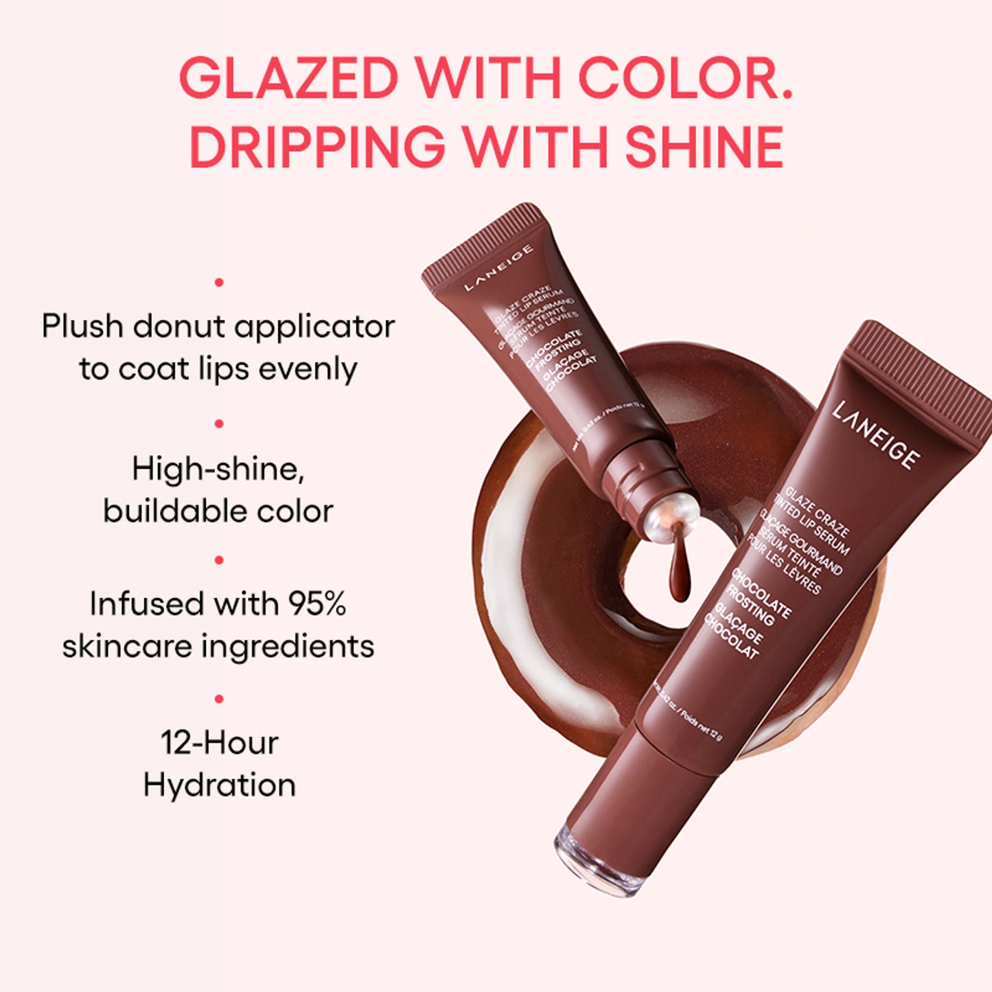 LANEIGE Glaze Craze Tinted Lip Serum - Chocolate Frosting