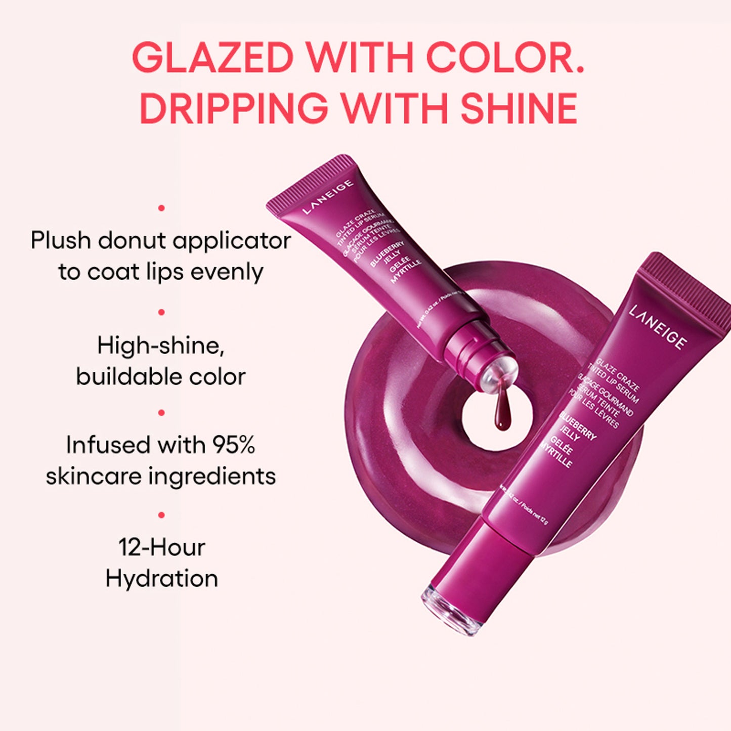 LANEIGE Glaze Craze Tinted Lip Serum - Blueberry Jelly