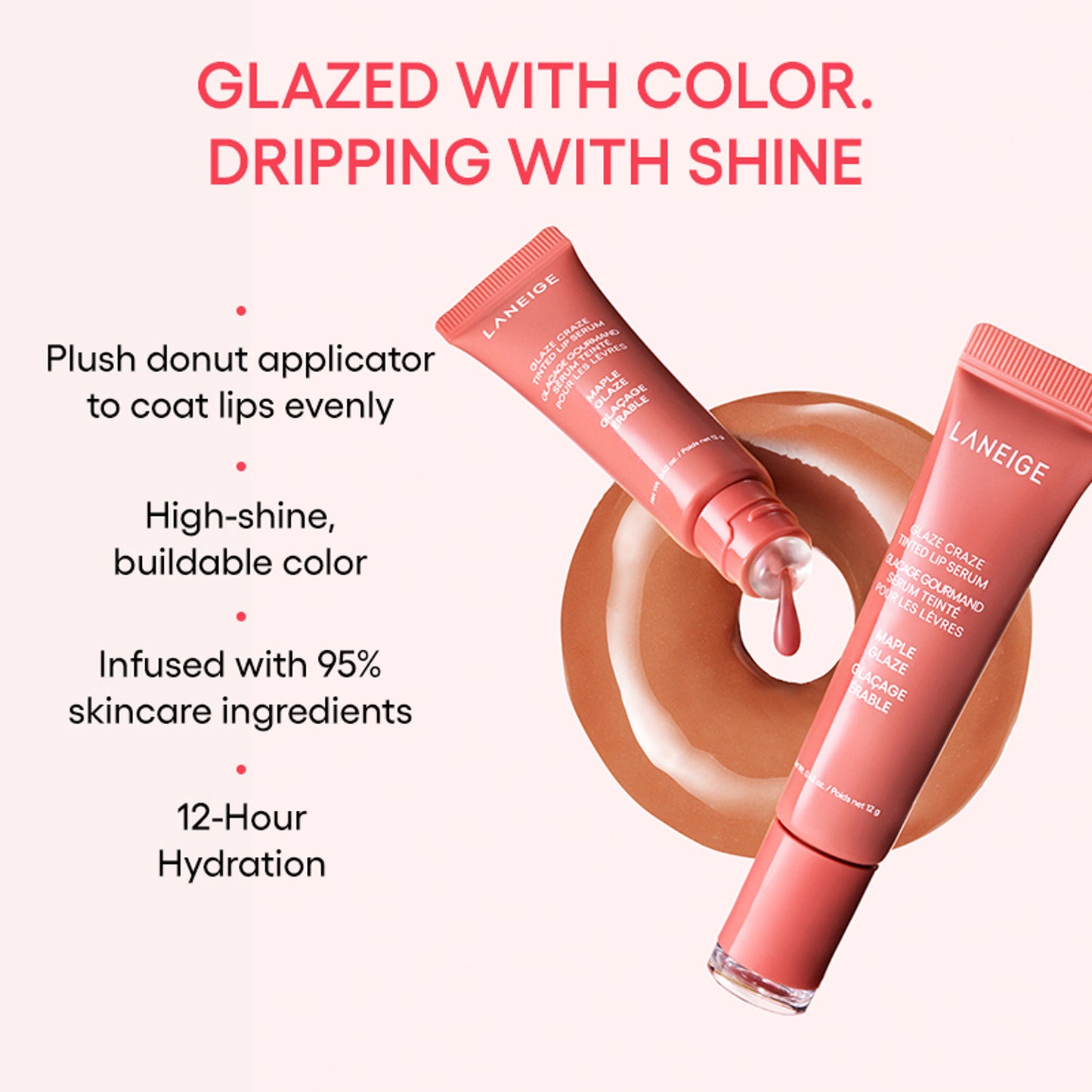 LANEIGE Glaze Craze Tinted Lip Serum - Maple Glaze