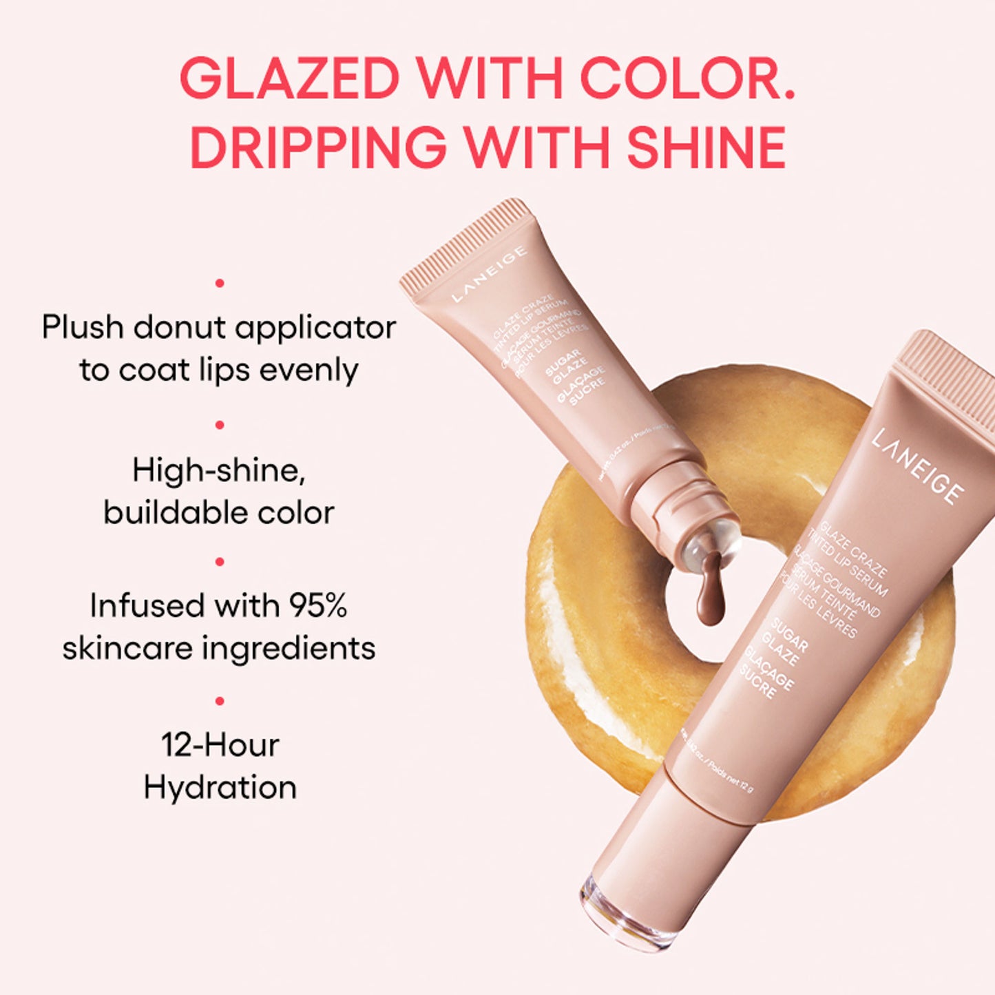 LANEIGE Glaze Craze Tinted Lip Serum - Sugar Glaze