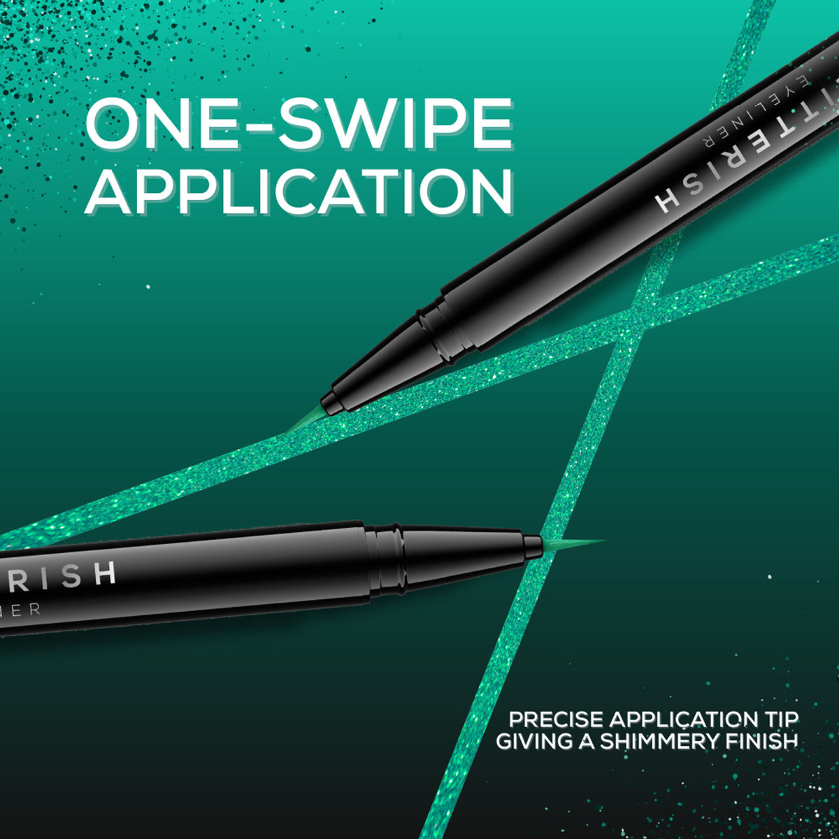 RENEE Glitterish Eyeliner - 05 Golden - 04 Green