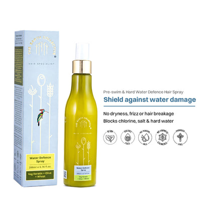 The Earth Collective Pre Swim Water Defence Hair Spray - Prevents Chlorine Damage