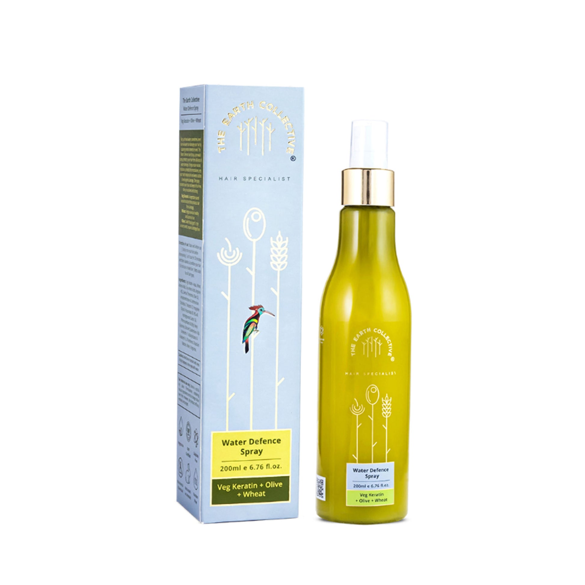 The Earth Collective Pre Swim Water Defence Hair Spray - Prevents Chlorine Damage