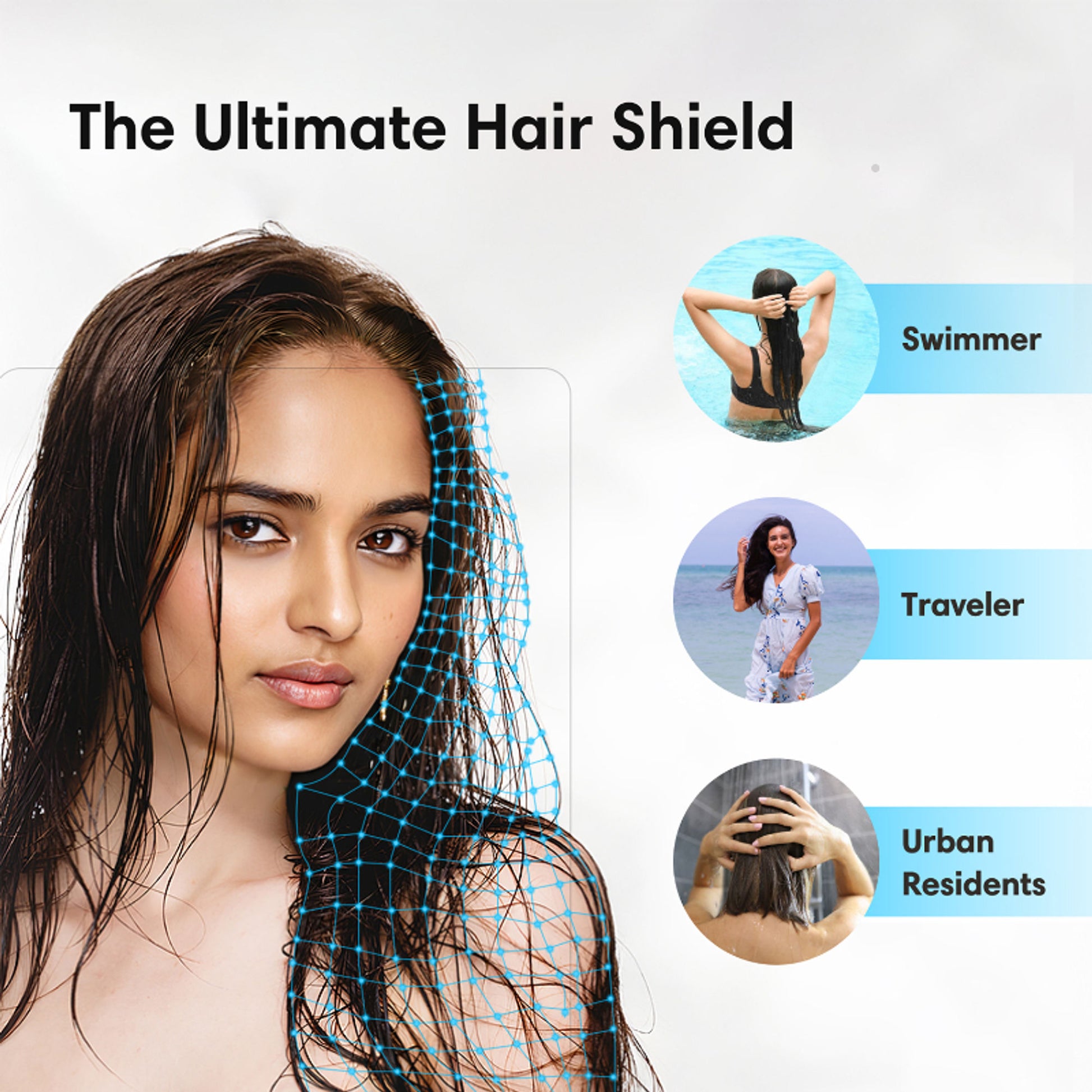 The Earth Collective Pre Swim Water Defence Hair Spray - Prevents Chlorine Damage
