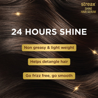 Streax Hair Serum Vitalized with Walnut Oil, For Hair Smoothening & Shine, For Dry & Frizzy Hair