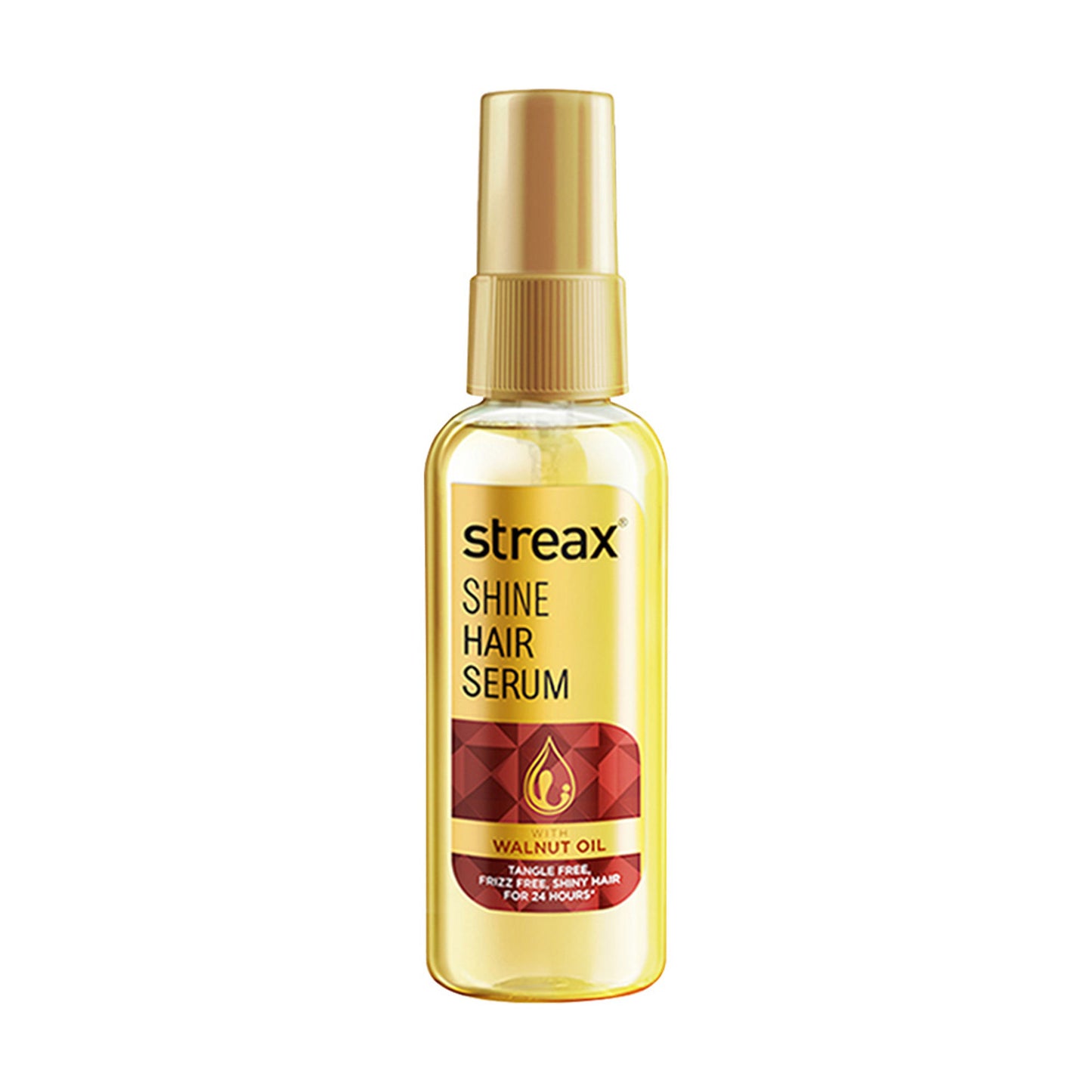 Streax Hair Serum Vitalized with Walnut Oil, For Hair Smoothening & Shine, For Dry & Frizzy Hair