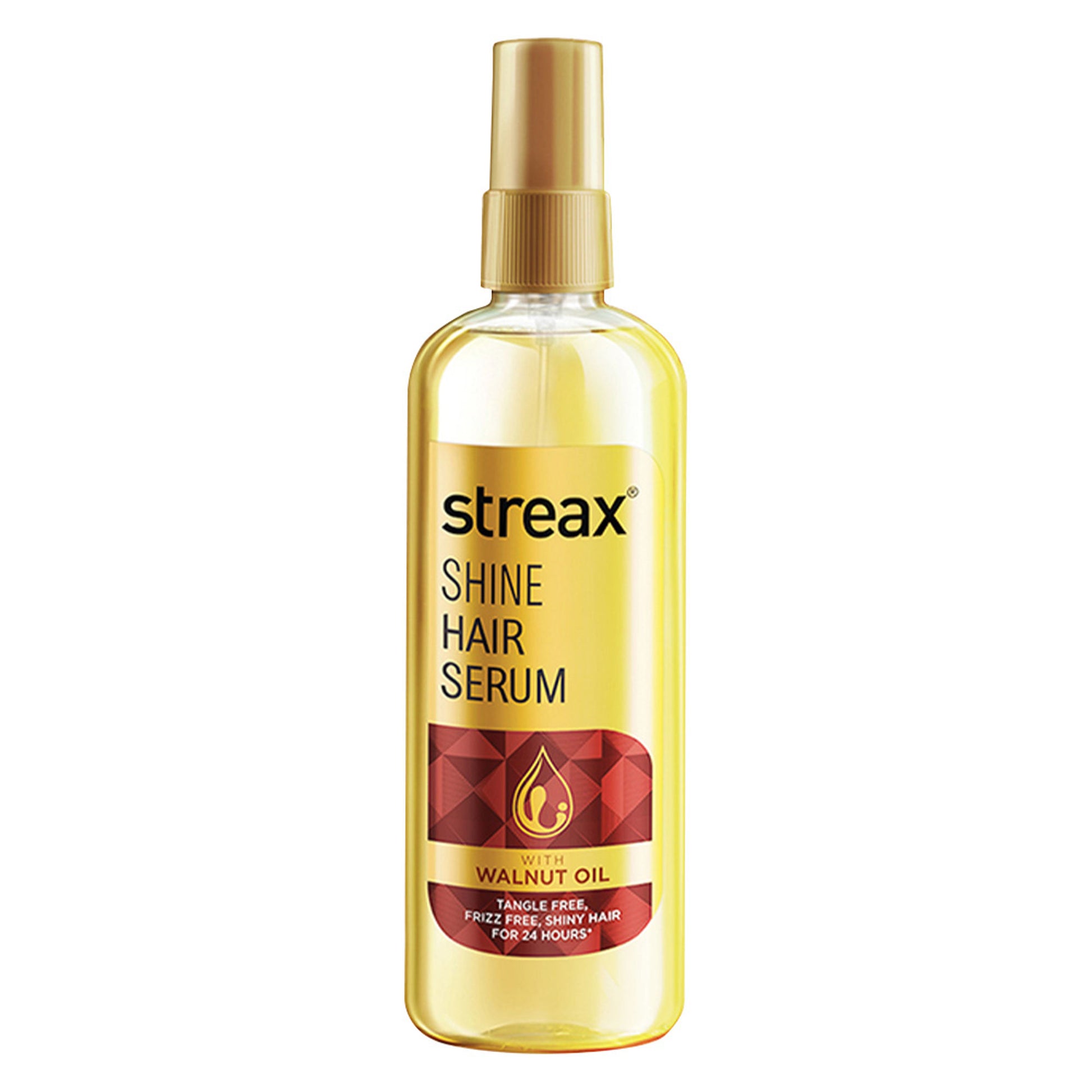Streax Hair Serum Vitalized with Walnut Oil, For Hair Smoothening & Shine, For Dry & Frizzy Hair