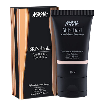 Nykaa Cosmetics SkinShield Anti-Pollution Matte Foundation - Pretty Porcelain 01