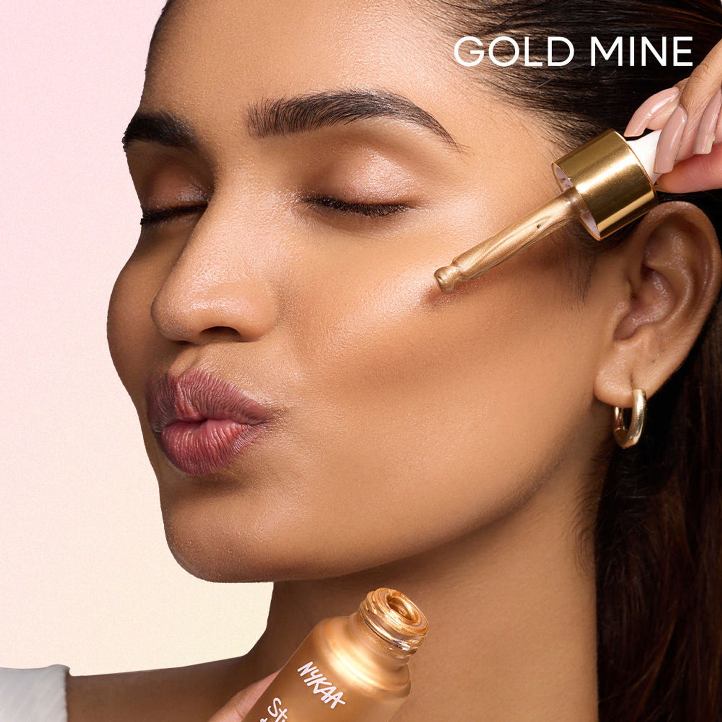 Nykaa Strobe & Glow Liquid Cream Highlighter - Gold Mine