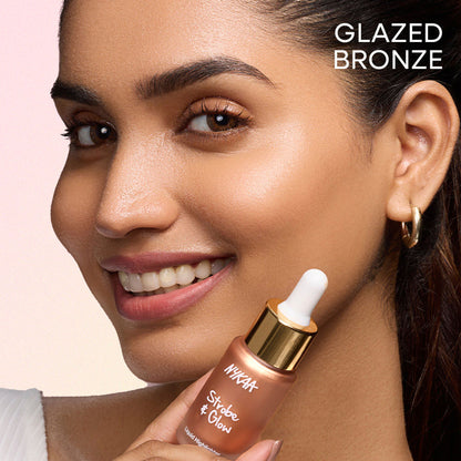 Nykaa Strobe & Glow Liquid Cream Highlighter - Glazed Bronze
