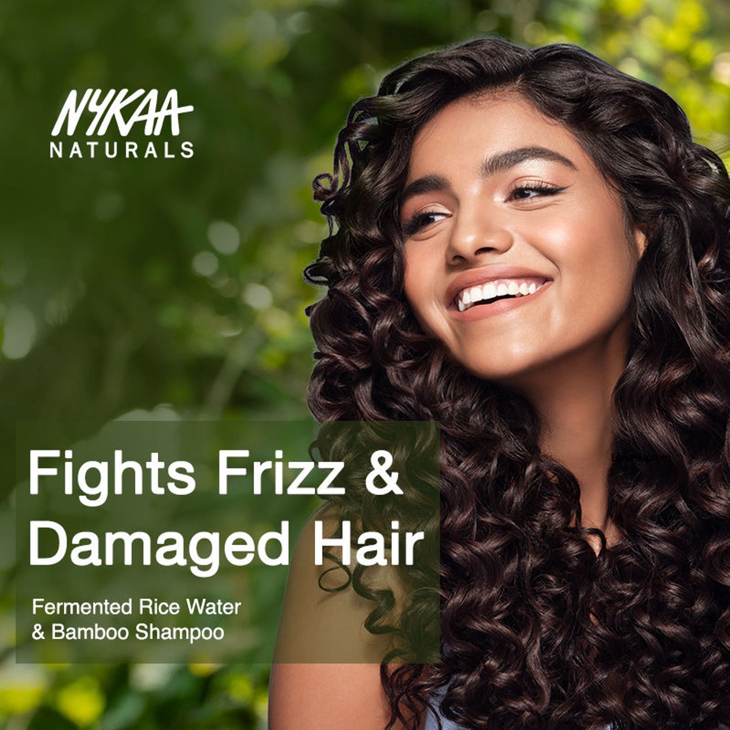 Nykaa Naturals Anti-Dandruff Sulphate-Free Shampoo With Apple Cider Vinegar, Ginger & Tea Tree Oil - Rice Water And Bamboo