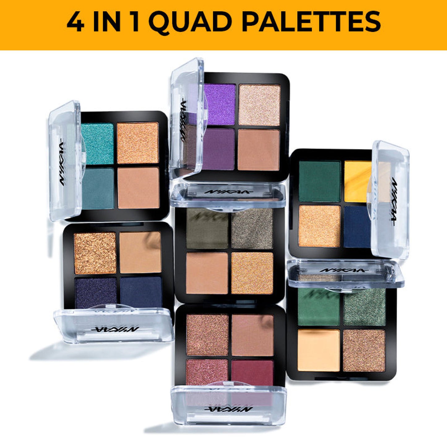 Nykaa Cosmetics Eyes On Me! 4 In 1 Quad Eyeshadow Palette - Carnival Day 13