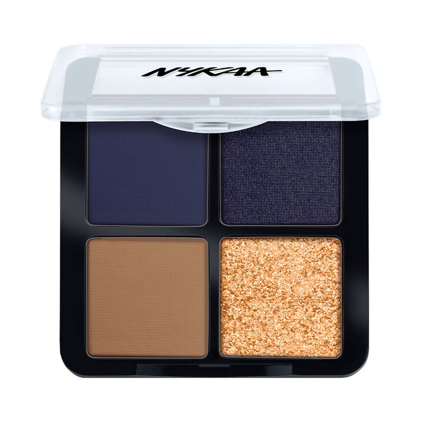 Nykaa Cosmetics Eyes On Me! 4 In 1 Quad Eyeshadow Palette - Midnight Glam 14