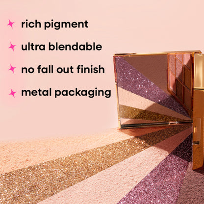 Nykaa 9 in 1 Highly Blendable Multi Texture Eyeshadow Palette - Eye Go Bare