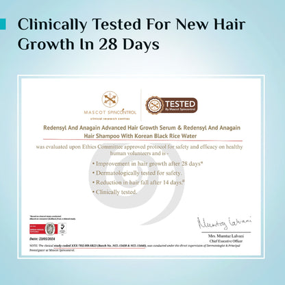 Pilgrim 3% Redensyl 4% Anagain Rosemary Korean Black Rice Advance Hair Growth Serum For Men & Women