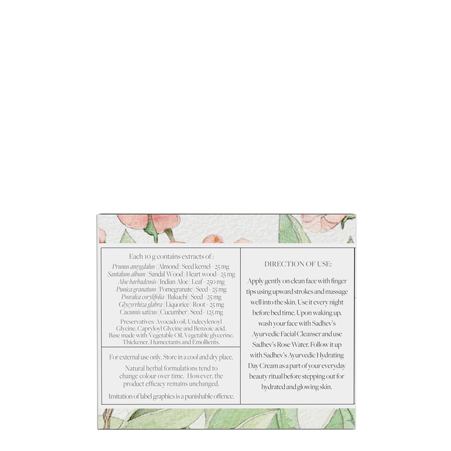 SADHEV Ayurvedic Rejuvenating Night Cream