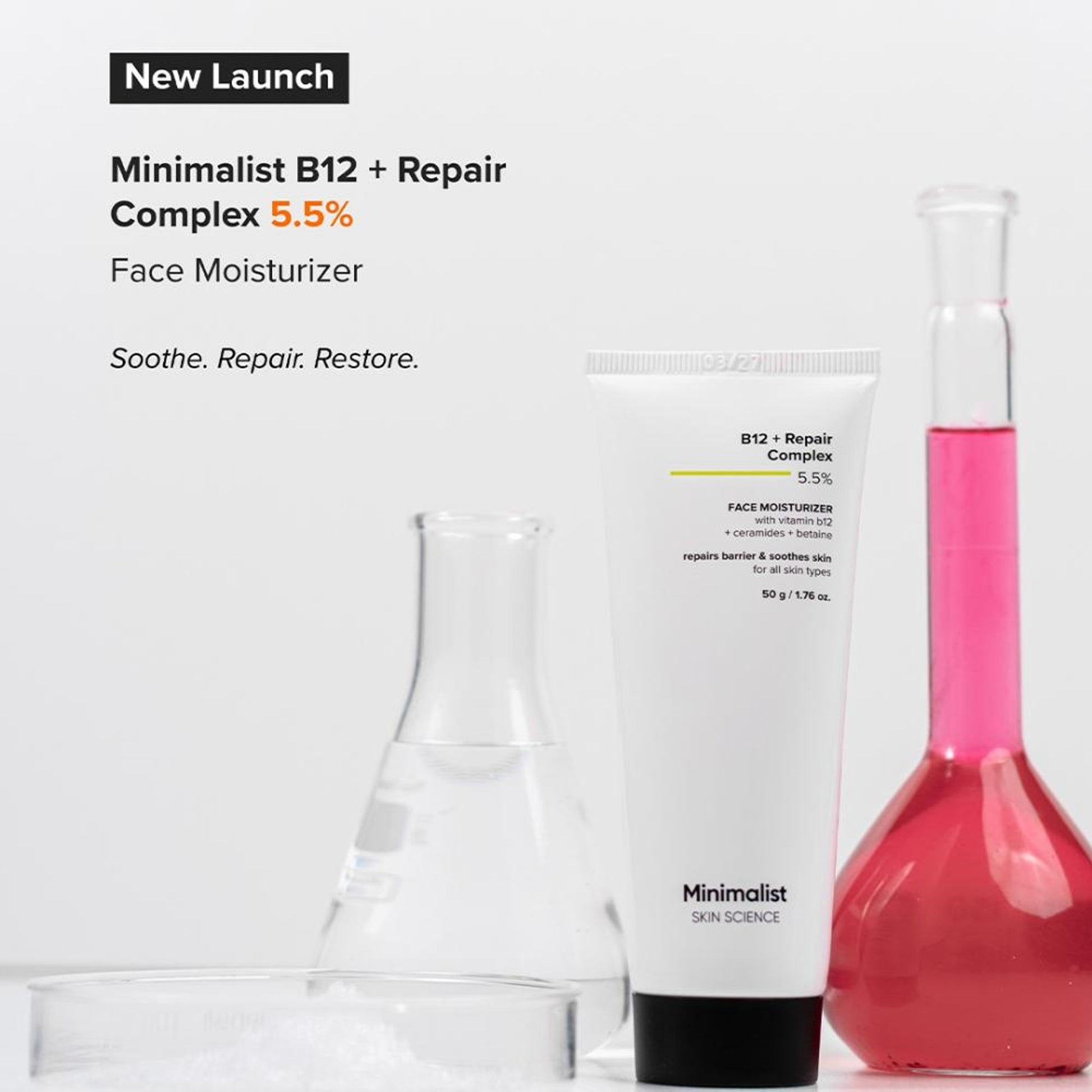 Minimalist B12 + Repair Complex 5.5% Face Moisturizer