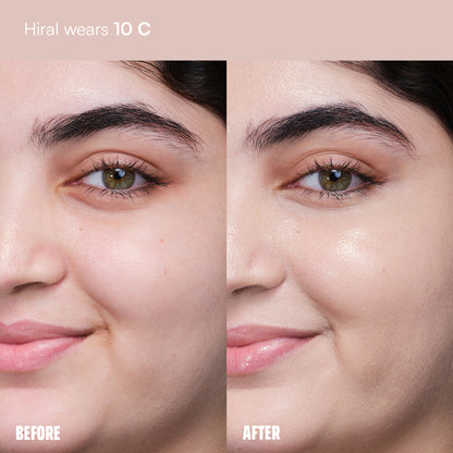 Face Card 4 in 1 Super Serum Skin Tint, Hydrating, Lightweight & Dewy Finish - 10c Cool