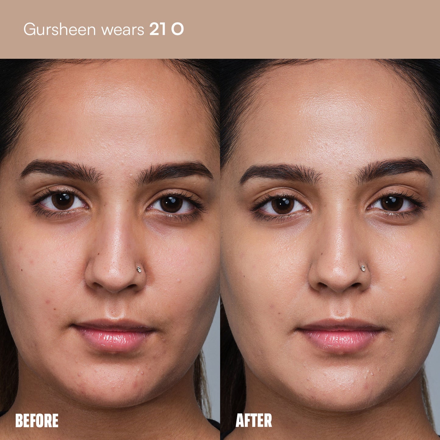 Face Card 4 in 1 Super Serum Skin Tint, Hydrating, Lightweight & Dewy Finish - 21o Cool Olive