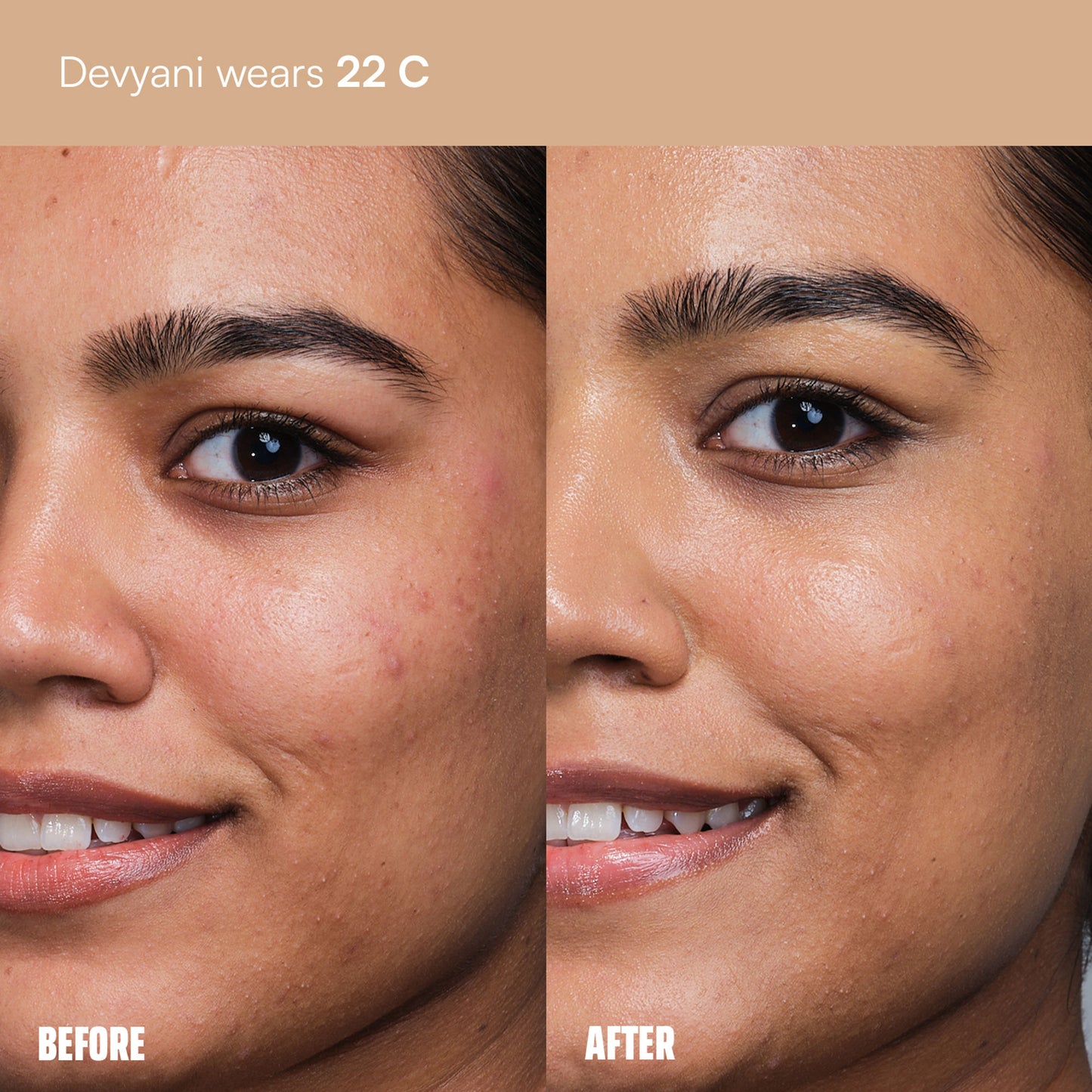 Face Card 4 in 1 Super Serum Skin Tint, Hydrating, Lightweight & Dewy Finish - 22c Cool