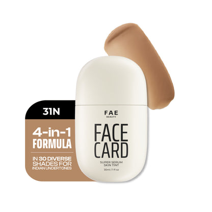 Face Card 4 in 1 Super Serum Skin Tint, Hydrating, Lightweight & Dewy Finish - 31n Neutral