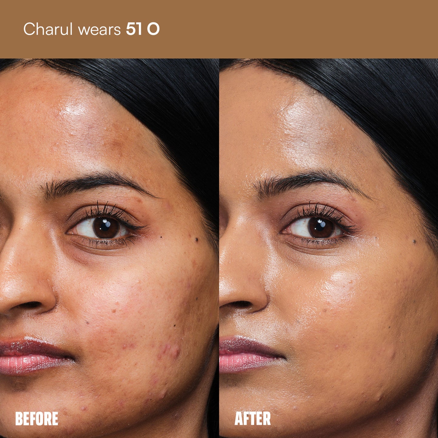 Face Card 4 in 1 Super Serum Skin Tint, Hydrating, Lightweight & Dewy Finish - 51o Cool Olive