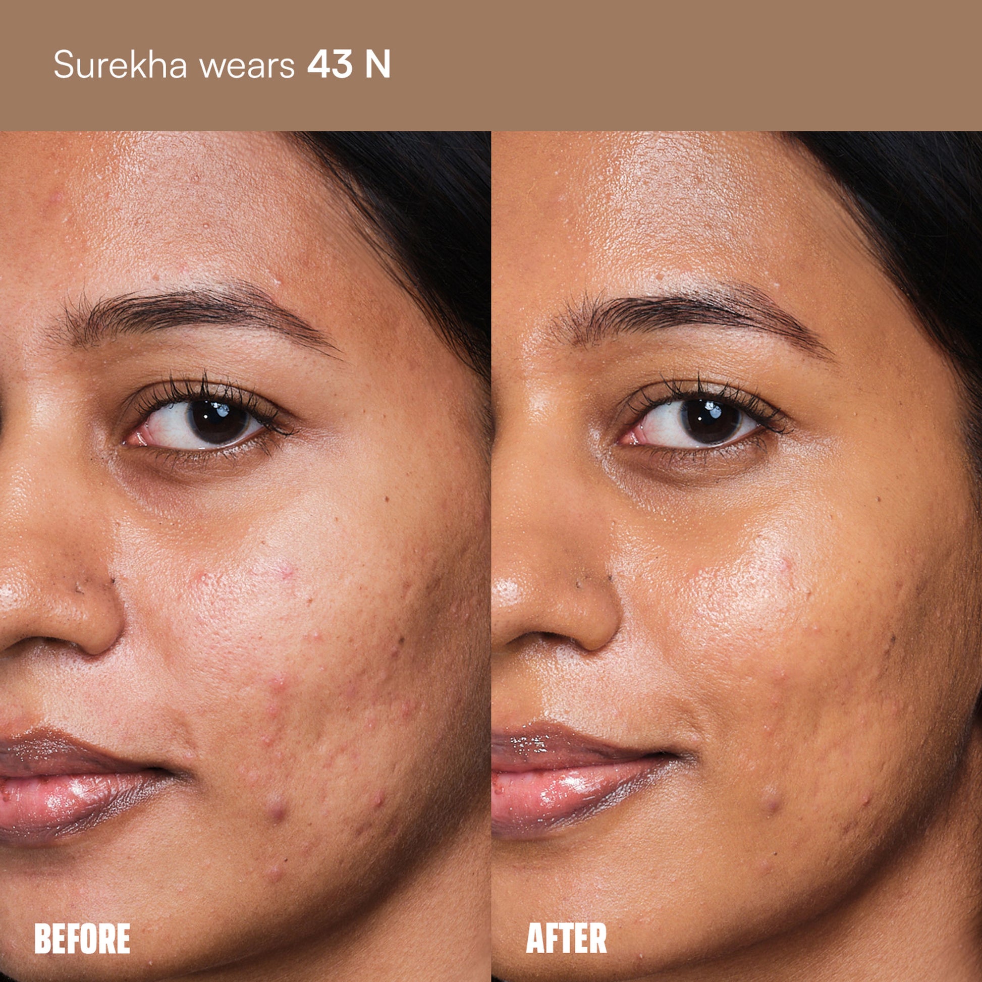 Face Card 4 in 1 Super Serum Skin Tint, Hydrating, Lightweight & Dewy Finish - 43n Neutral